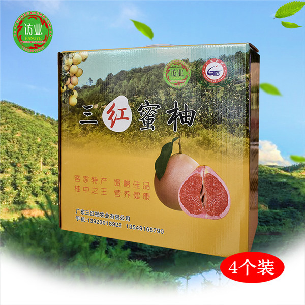 三紅蜜柚四個裝